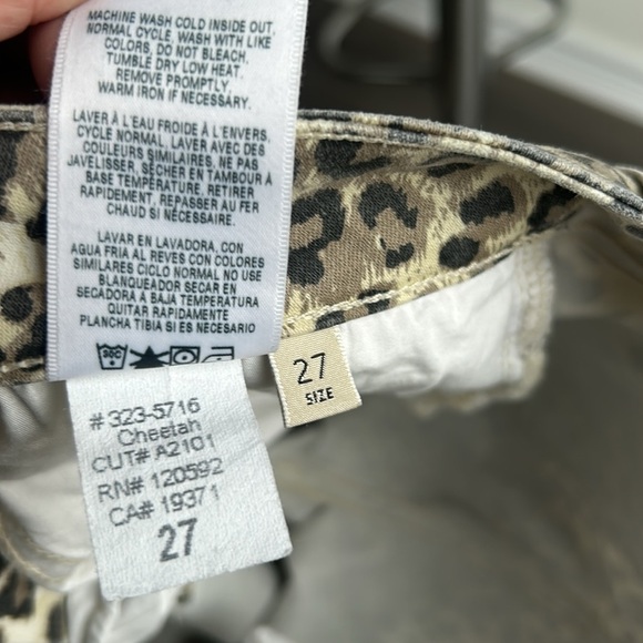 Rich & Skinny Leopard Animal Print Skinny Jeans Mid Rise Size 27 - Picture 12 of 16